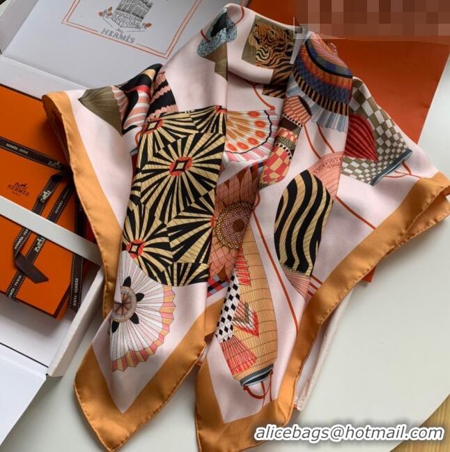 Top Quality Hermes Lanternes Ballons ET Cocardes 100% Silk Square Scarf 90x90cm H51624 2023