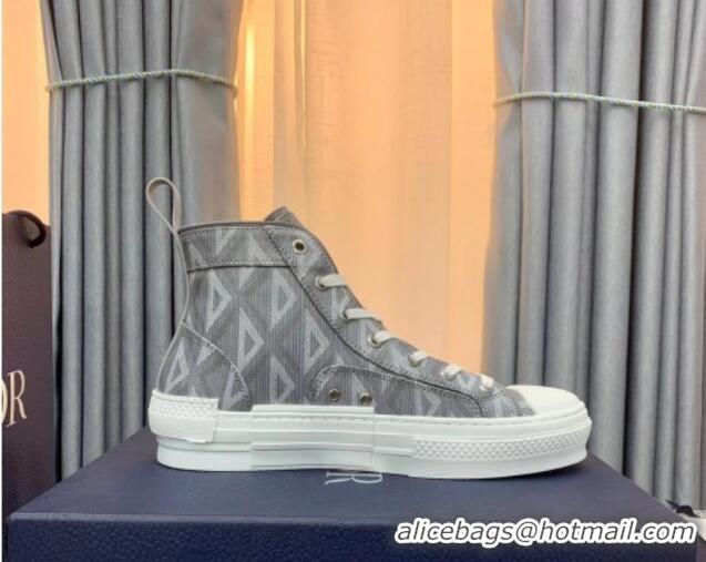 Purchase Dior B23 High-top Sneakers in Dior Gray CD Diamond Canvas 236214