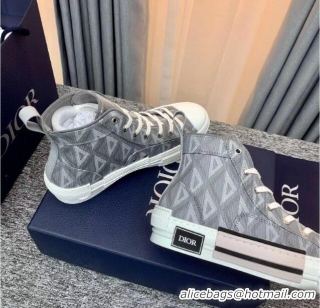 Purchase Dior B23 High-top Sneakers in Dior Gray CD Diamond Canvas 236214