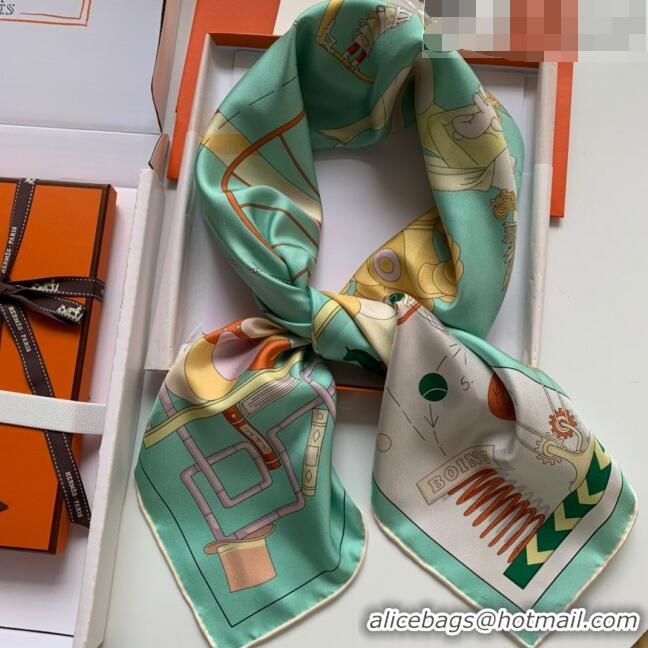 Buy Promotional Hermes Horse 100% Silk Square Scarf 90x90cm H51616 Green 2023