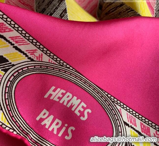 Reasonable Price Hermes Horse 100% Silk Square Scarf 90x90cm H51612 Rosy 2023