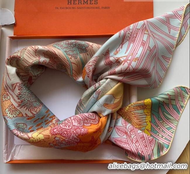 Unique Grade Hermes 100% Silk Square Scarf 90x90cm H51604 Yellow 2023