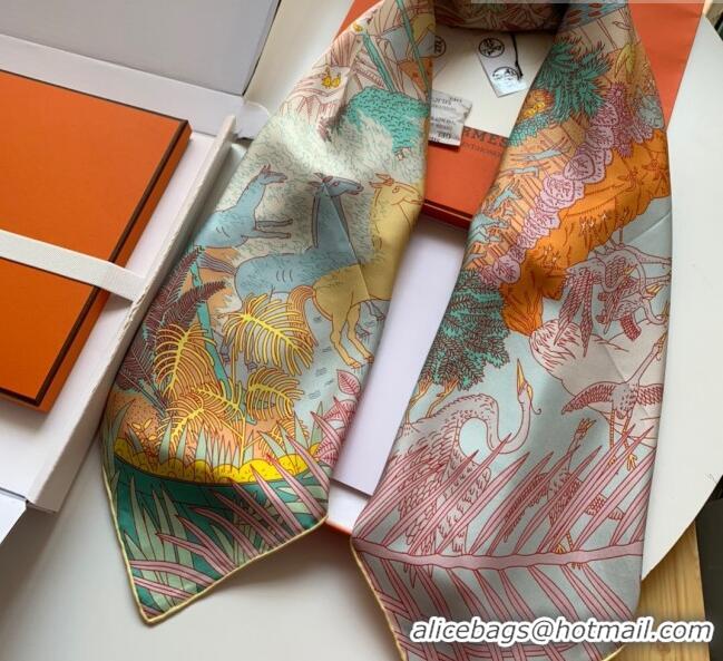 Unique Grade Hermes 100% Silk Square Scarf 90x90cm H51604 Yellow 2023