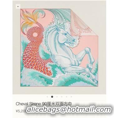 Buy Fashionable Hermes 100% Silk Square Scarf 90x90cm H51807 2023