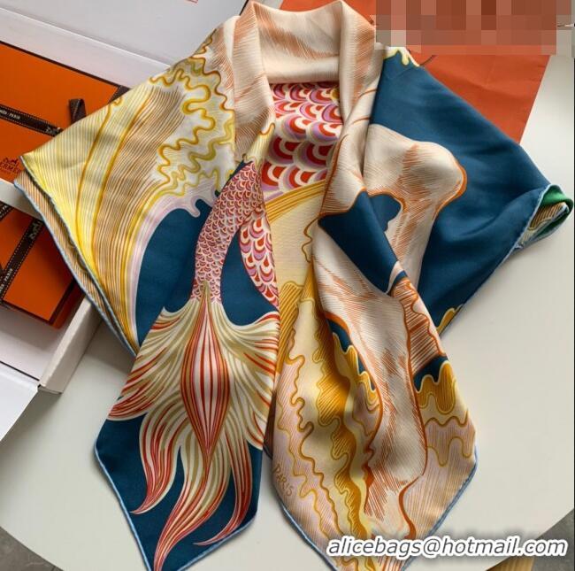 Good Looking Hermes 100% Silk Square Scarf 90x90cm H51808 2023