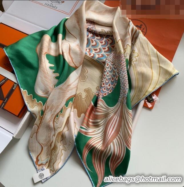 Good Looking Hermes 100% Silk Square Scarf 90x90cm H51808 2023