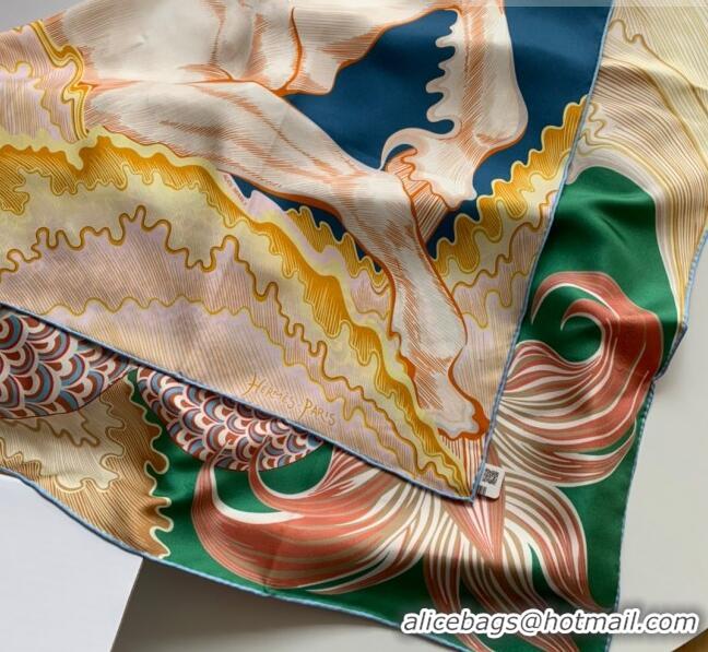 Good Looking Hermes 100% Silk Square Scarf 90x90cm H51808 2023