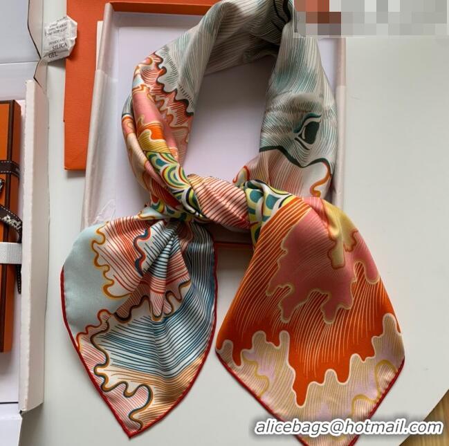 Promotional Hermes 100% Silk Square Scarf 90x90cm H51806 Orange 2023