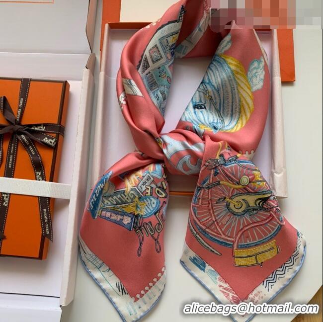 Buy Promotional Hermes 100% Silk Square Scarf 90x90cm H51803 Pink 2023