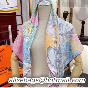 Trendy Design Hermes Silk Sqaure Scarf 90x90cm 061306 Pink 2023