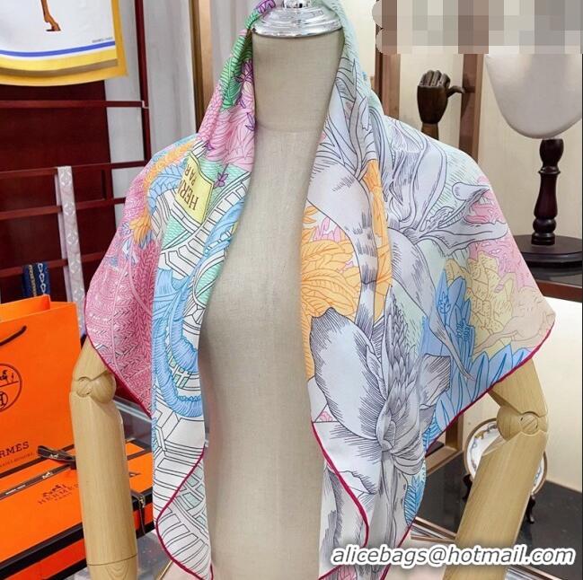 Trendy Design Hermes Silk Sqaure Scarf 90x90cm 061306 Pink 2023