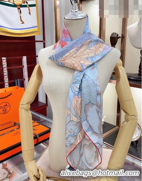 Grade Quality Hermes Silk Sqaure Scarf 90x90cm 061306 Blue 2023