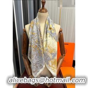 Best Product Hermes Silk Sqaure Scarf 90x90cm 061307 Yellow 2023