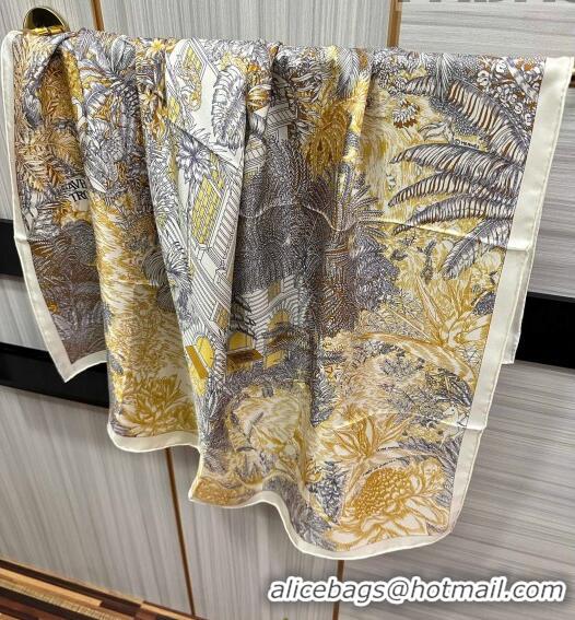 Best Product Hermes Silk Sqaure Scarf 90x90cm 061307 Yellow 2023