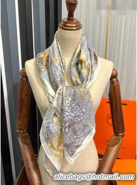 Best Product Hermes Silk Sqaure Scarf 90x90cm 061307 Yellow 2023