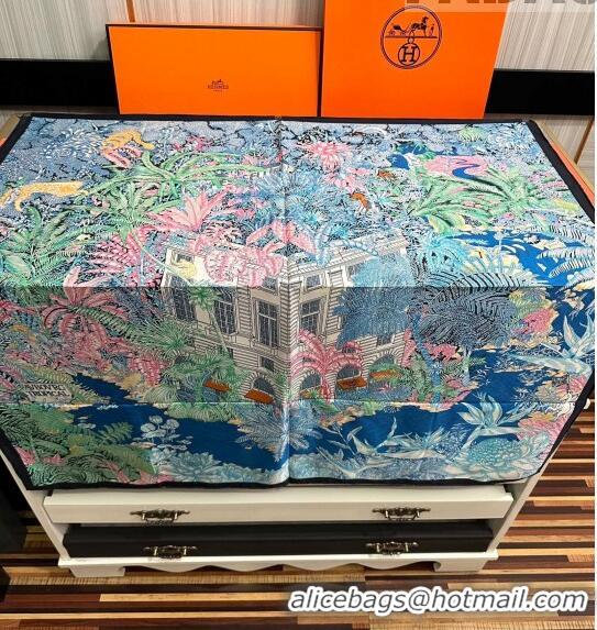 Good Quality Hermes Silk Sqaure Scarf 90x90cm 061307 Blue 2023