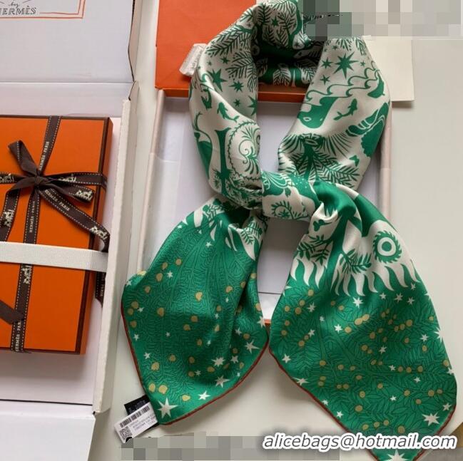 Super Quality Hermes Silk Sqaure Scarf 90x90cm 061309 Green 2023