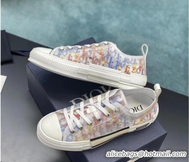 Good Quality Dior B23 Low-top Sneakers in Multicolor Oblique Canvas Blue/Red/Yellow 236210