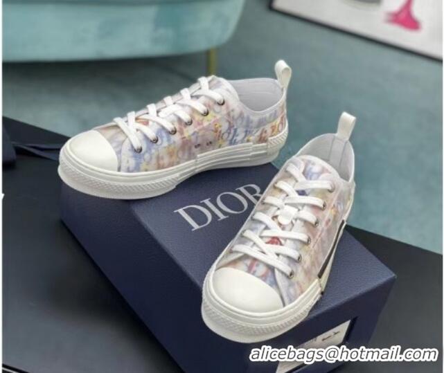 Good Quality Dior B23 Low-top Sneakers in Multicolor Oblique Canvas Blue/Red/Yellow 236210