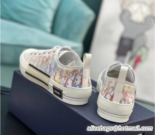 Good Quality Dior B23 Low-top Sneakers in Multicolor Oblique Canvas Blue/Red/Yellow 236210