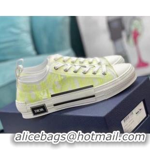 Grade Quality Dior B23 Low-top Sneakers in Yellow Oblique Canvas 236209