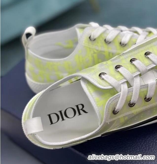 Grade Quality Dior B23 Low-top Sneakers in Yellow Oblique Canvas 236209