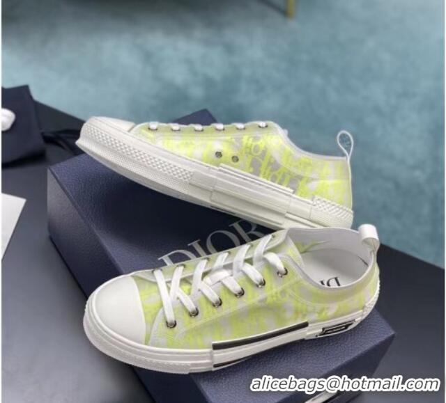 Grade Quality Dior B23 Low-top Sneakers in Yellow Oblique Canvas 236209