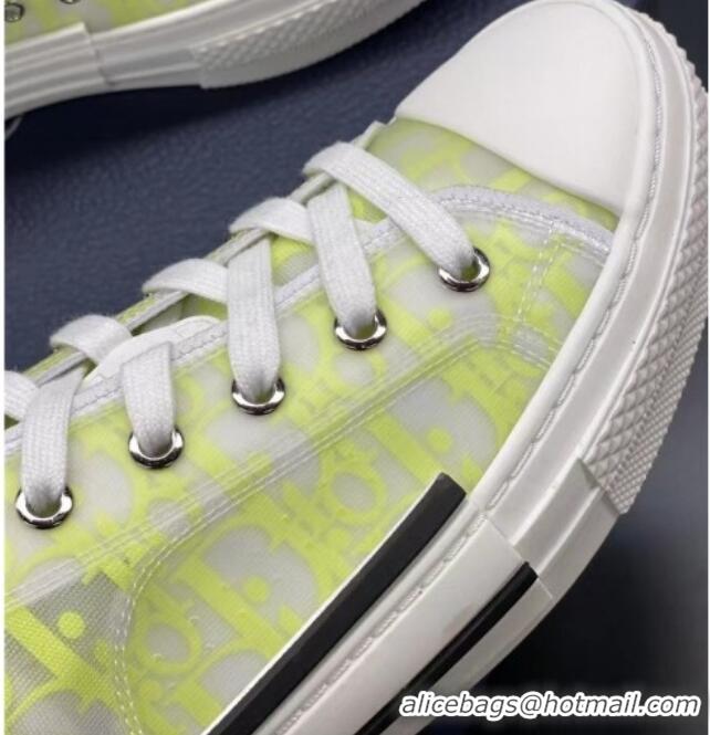 Grade Quality Dior B23 Low-top Sneakers in Yellow Oblique Canvas 236209