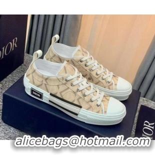 Leisure Dior B23 Low-top Sneakers in Beige Canvas Beige 236205