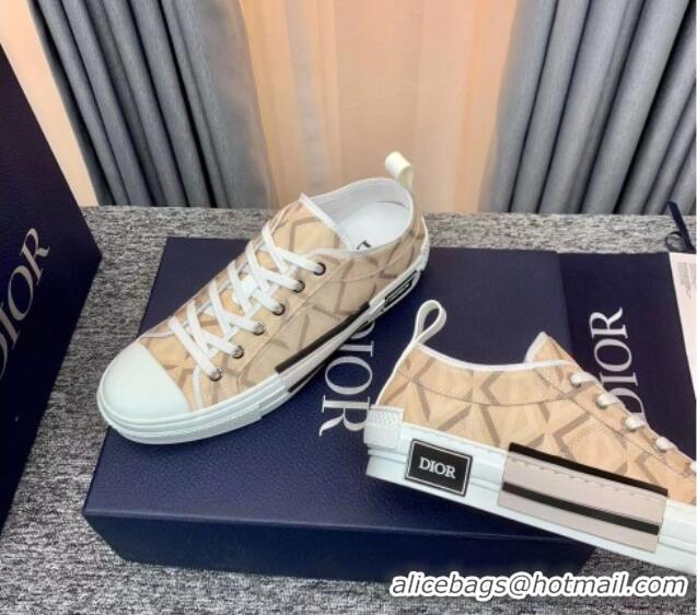 Leisure Dior B23 Low-top Sneakers in Beige Canvas Beige 236205