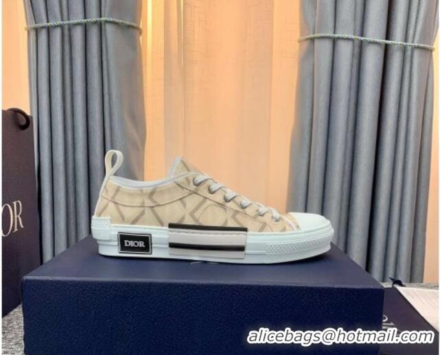 Leisure Dior B23 Low-top Sneakers in Beige Canvas Beige 236205