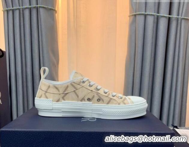 Leisure Dior B23 Low-top Sneakers in Beige Canvas Beige 236205