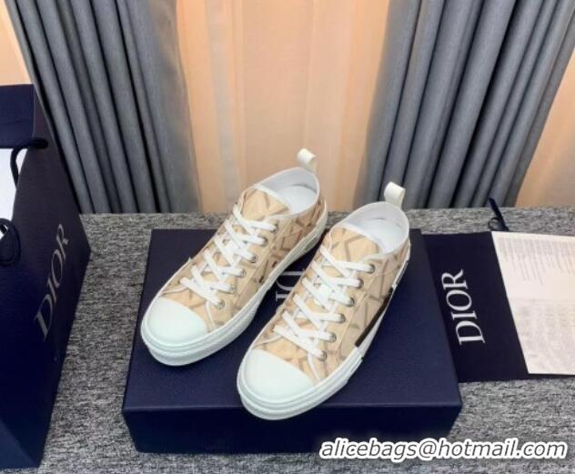 Leisure Dior B23 Low-top Sneakers in Beige Canvas Beige 236205