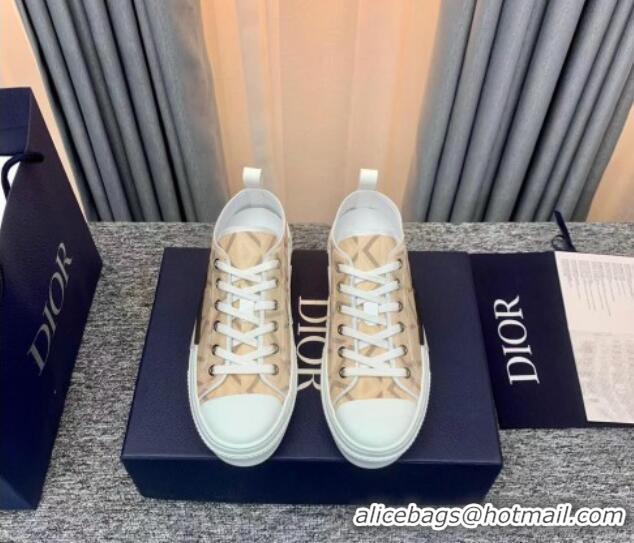 Leisure Dior B23 Low-top Sneakers in Beige Canvas Beige 236205