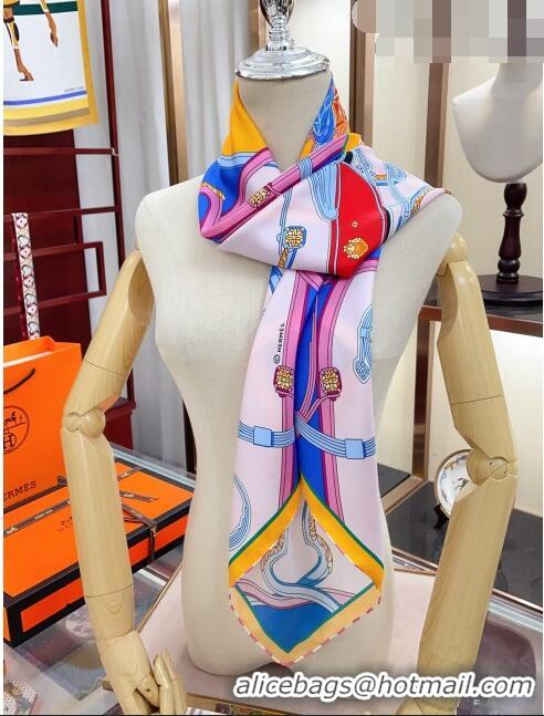 Super Quality Hermes Springs Remix Silk Sqaure Scarf 90x90cm H61558 Blue/Yellow 2023