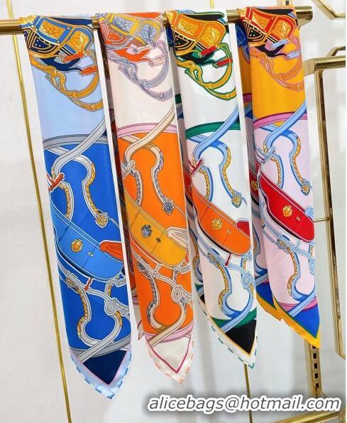 Super Quality Hermes Springs Remix Silk Sqaure Scarf 90x90cm H61558 Blue/Yellow 2023