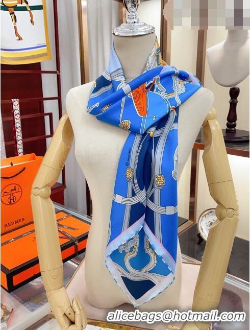 Best Price Hermes Springs Remix Silk Sqaure Scarf 90x90cm H61556 Blue 2023