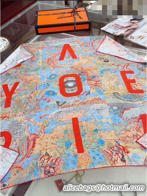 Promotional Hermes Silk Sqaure Scarf 90x90cm H61552 Red 2023