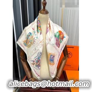 Super Quality Hermes Chevaloscope Silk Sqaure Scarf 90x90cm H28021 Purple 2023