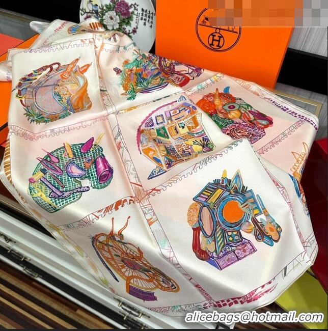 Super Quality Hermes Chevaloscope Silk Sqaure Scarf 90x90cm H28021 Purple 2023