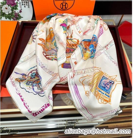 Super Quality Hermes Chevaloscope Silk Sqaure Scarf 90x90cm H28021 Purple 2023