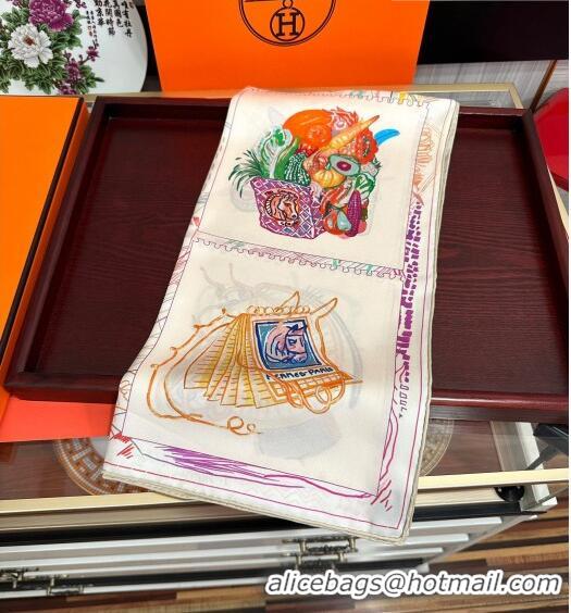 Super Quality Hermes Chevaloscope Silk Sqaure Scarf 90x90cm H28021 Purple 2023