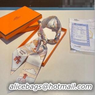 Traditional Specials Hermes Twilly Silk Bandeau Scarf H71529 Beige 2023