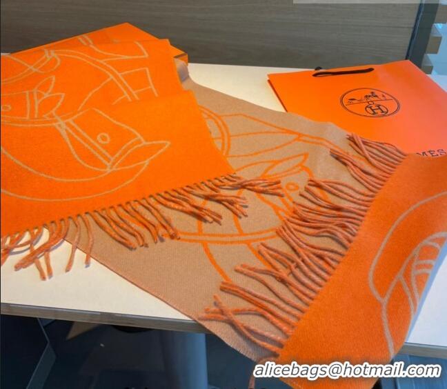 Trendy Design Hermes Long Scarf 40x195cm H082201 Orange 2023