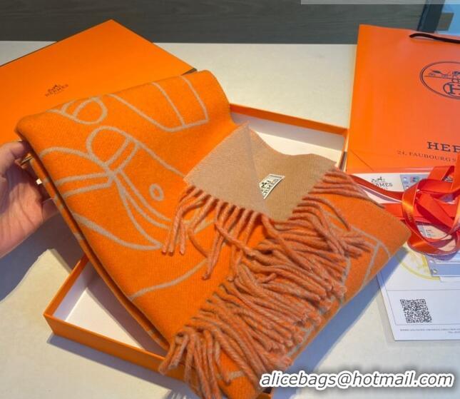 Trendy Design Hermes Long Scarf 40x195cm H082201 Orange 2023