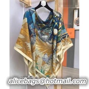 Super Quality Hermes Cashmere & Silk Sqaure Shawl 140cm H082202 Yellow 2023