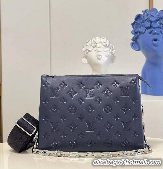 Big Discount Louis Vuitton Original Leather Coussin PM M21198 Navy Blue