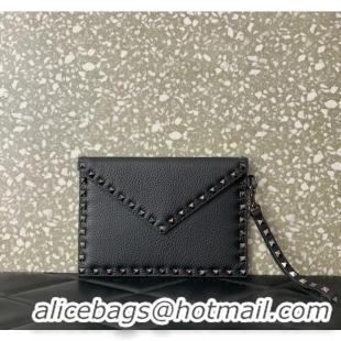 Grade Design VALENTINO GARAVANI ROCKSTUD Clutch 0P87 black