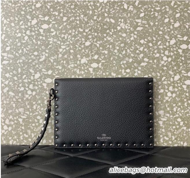 Grade Design VALENTINO GARAVANI ROCKSTUD Clutch 0P87 black