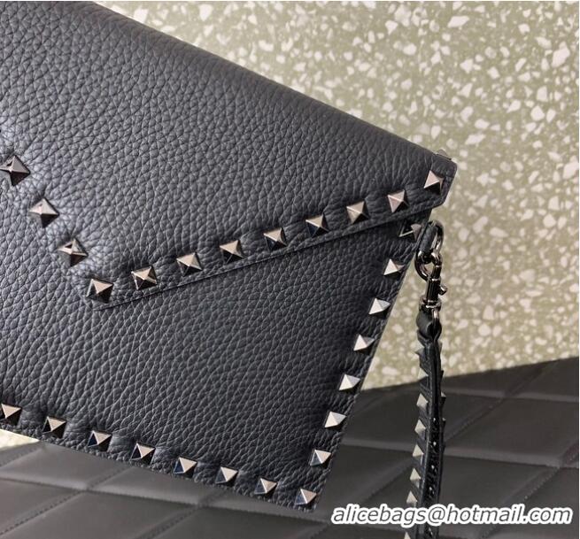 Grade Design VALENTINO GARAVANI ROCKSTUD Clutch 0P87 black